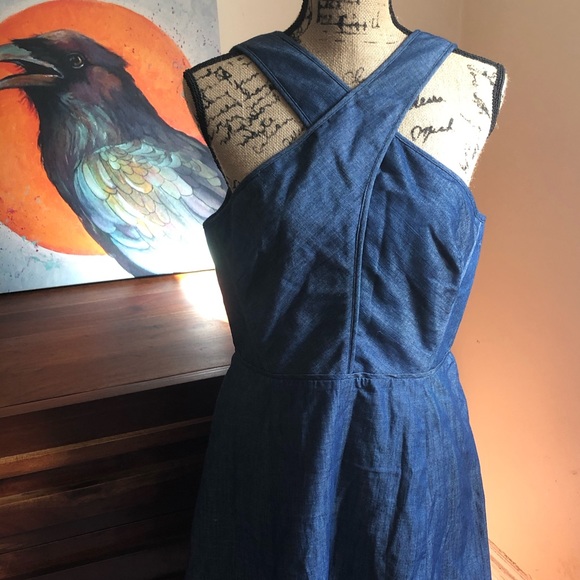 Eddi Denim Dress by Holding Horses for Anthro - Picture 4 of 6